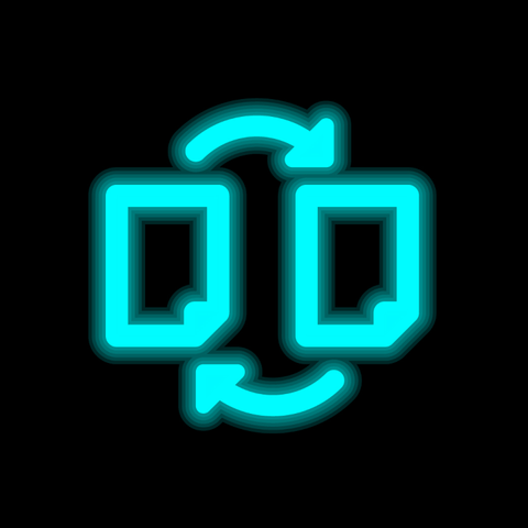 neon document swap